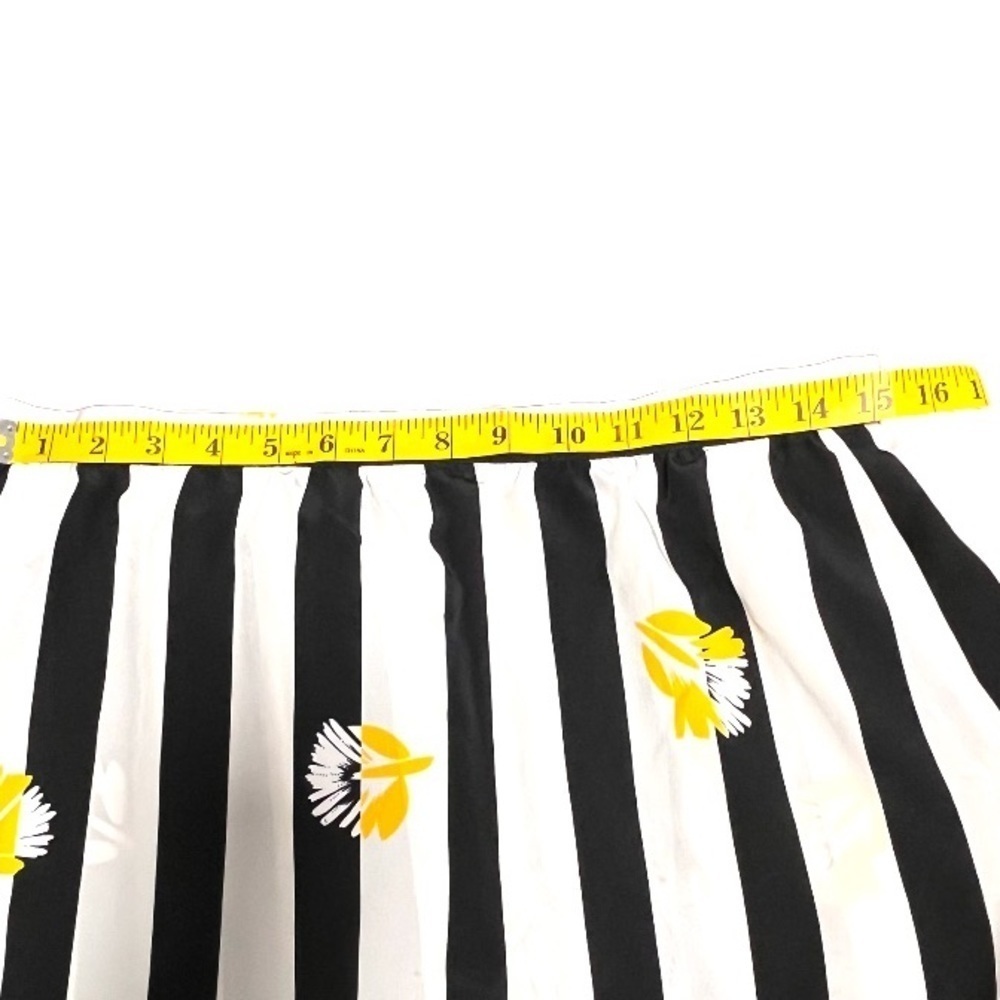 Sasson Stripe Floral Skirt - Picture 7 of 8